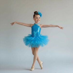 Girls dress/ tutu beautiful blue